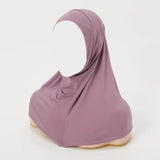 Muslim Women Instant Hijab Prayer Full Cover Chemo Cap One Piece Amira Scarf Shawls Veil Islamic Ramadan Khimar Turban Headwrap