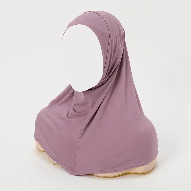 Muslim Women Instant Hijab Prayer Full Cover Chemo Cap One Piece Amira Scarf Shawls Veil Islamic Ramadan Khimar Turban Headwrap