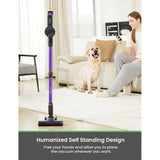 Vactidy V8 Pro Cordless Vacuum Cleaner 25kPa Powerful Suction Cyclonic Filtration System LED Display 180 ° Rotary Brush Head