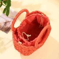 Straw Rattan Beach Handbag