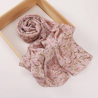 Newest Floral Printed Chiffon Scar