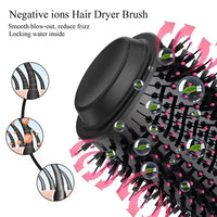 2025 New 3-in-1 Hot Air Comb Fluffy Comb Without Damaging Hair Dry And Wet Roll Straight Dual-Use Negative Ion Styling Comb
