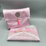 Ramadan Prayer Mat Sets Rug+tasbih +bag, Travel Worship Blanket Islamic Muslim Tasbih sejadah 70*110cm