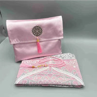 Ramadan Prayer Mat Sets Rug+tasbih +bag, Travel Worship Blanket Islamic Muslim Tasbih sejadah 70*110cm