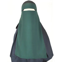 Niqab High Quality Nida Single Layer Ramadan Islamic Clothing EID Prayer Muslim Modest Women Hijab Khimar Jilbab Veil Niqab
