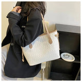 Large Capacity Bag Women's New Trendy and High-end Tote Bag Women's Summer Versatile Handheld Single Shoulder Commuting Bag