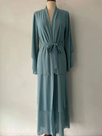 Vestidos Muslim women Chiffon Abaya Long Hijab Dress Kimono Cardigan Ramadan Modest Robe Kaftan Africains Femme Evening Dresses