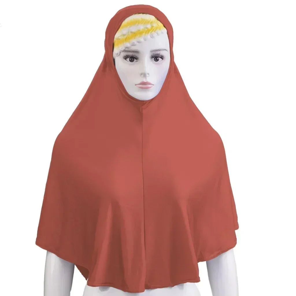 Muslim Women Instant Hijab Prayer Full Cover Chemo Cap One Piece Amira Scarf Shawls Veil Islamic Ramadan Khimar Turban Headwrap