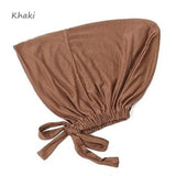 Muslim Inner Cap Hijab For Women Solid Underscarf Hijab Undercap Scarf Turban Hat Islamic Muslim Hijabs Ready To Wear Headcover