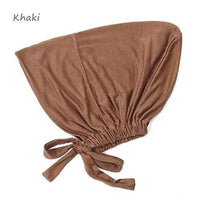 Muslim Inner Cap Hijab For Women Solid Underscarf Hijab Undercap Scarf Turban Hat Islamic Muslim Hijabs Ready To Wear Headcover