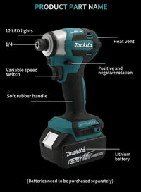 Makita DTD173 18V 1800rpm Cordless Impact Driver 180 N.m Brushless Motor Electric Drill Wood/Bolt/T-Mode for Multifunction Tool