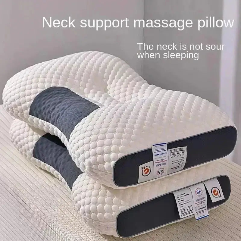 2024 NEWHoneycomb massage pillow pillow to protect cervical vertebra to help sleep home pillow core antibacterial and anti-mite