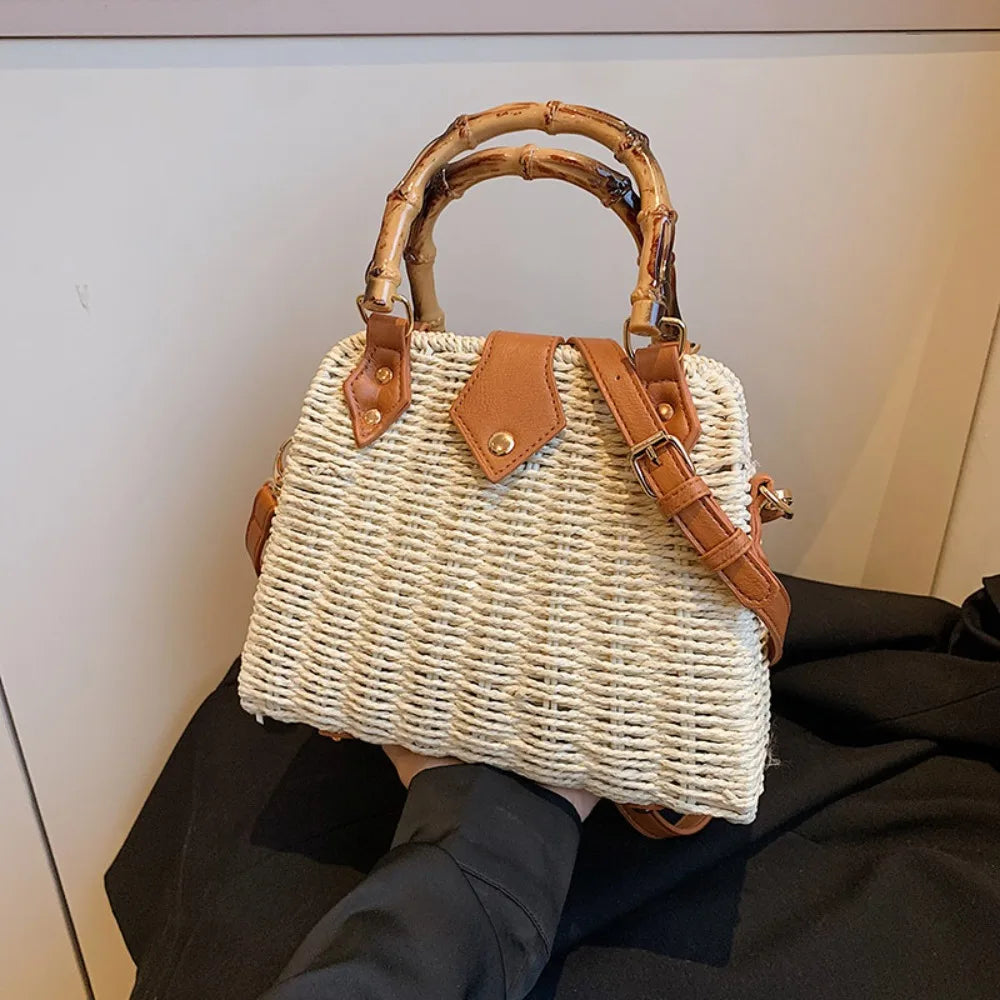 Boho Bamboo Shoulder Bag