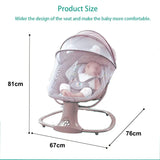 Electric Bluetooth Baby Cradle with Mosquito Net Bluetooth Music Baby Rocking Chair Multifunctional Baby Crib for Newborns 2024