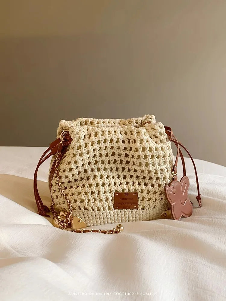 Summer Knit Crossbody Bag