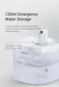 ROJECO Smart Cat Water Fountain Automatic Pet Water Dispenser For Cats Dog Drinking Purifier Fountain with Recirculate Filters