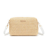 Women Designer Bag One Shoulder Crossbody Bags Fashion Straw Woven Summer Bohemia Beach Bag Small Solid Mobile Phone Coin Purse
