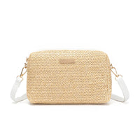 Women Designer Bag One Shoulder Crossbody Bags Fashion Straw Woven Summer Bohemia Beach Bag Small Solid Mobile Phone Coin Purse