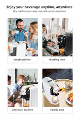 HiBREW Multiple Capsule Coffee Machine, Hot/Cold Dolce Gusto Milk Nespresso Capsule ESE Pod Ground Coffee Cafeteria 20Bar 5 in 1