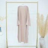 Modest Open Abaya Kimono Kaftan Dubai Islam Muslim Dress Abayas Caftan Marocain Qatar Oman Turkey Clothing For Women Robe Femme