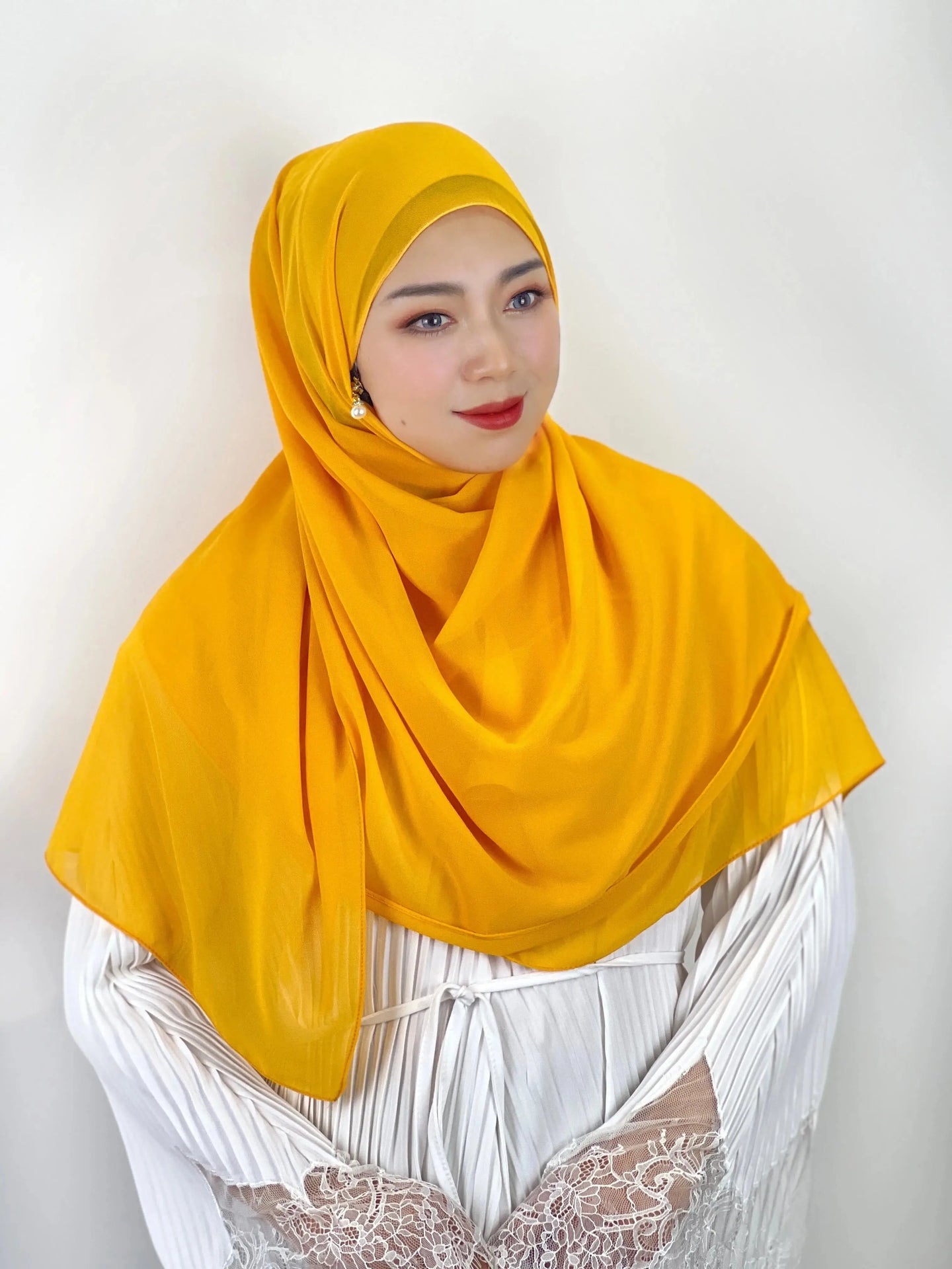 Muslim Zipper Headscarf Ladies 11 Color Shawl Chiffon Robe Dress Solid Color Beautiful Scarf Arab Islamic Clothing Hijab 71*180