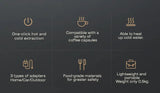 HiBREW Portable Coffee Machine Expresso Coffee Maker Fit Nexpresso Capsule Coffee Powder for Car Camping & Home Heat Water H4A