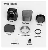 ROJECO 2L Automatic Feeder For Cats Smart Pet Fresh Food Dispenser With Stainless Steel Bowl Auto Cat Kibble Dispenser For Dogs