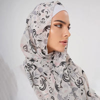 Newest Floral Printed Chiffon Scar