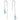 925 Sterling Silver Long Earrings Light Blue Glass Pendant for Ladies and Young Girls Women's Jewelry