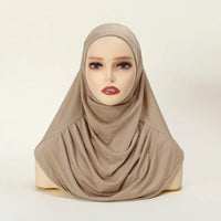 Muslim Women Instant Hijab Prayer Full Cover Chemo Cap One Piece Amira Scarf Shawls Veil Islamic Ramadan Khimar Turban Headwrap