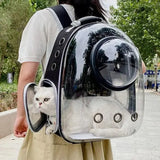 Cat Pet Carrier Backpack Portable Transparent Space Capsule Bubble Pet Backpack Cat Carrier Bag Breathable Pet Outgoing Backpack