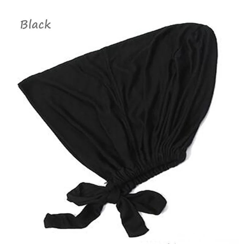 Muslim Inner Cap Hijab For Women Solid Underscarf Hijab Undercap Scarf Turban Hat Islamic Muslim Hijabs Ready To Wear Headcover