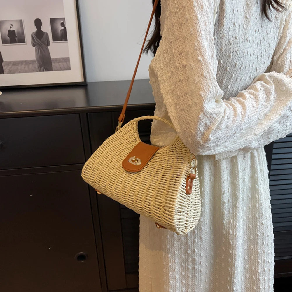 Summer Woven Shell Tote