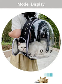 Pet Cat Carrying Bag Space Pet Backpacks Breathable Portable Transparent Backpack Puppy Dog Transport Carrier Space Capsule Bags