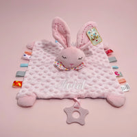 Personalized Baby Blanket Newborn Stroller Sleeping Dolls Custom Blanket With Name Soft Plush Soother Appease Towel Cover Gift