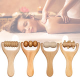 1Pcs Wooden Massage Rollers Neck Roller Massager Wooden Trigger Point Roller Massager Muscle Roller for Back face Waist Leg Arm