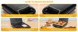 Taylor swoden - Bruno 3 en 1 sandwichera, gofrera, Prensa Panini, 1200W, tiene capacidad para 4 sándwiches, placas desmontables