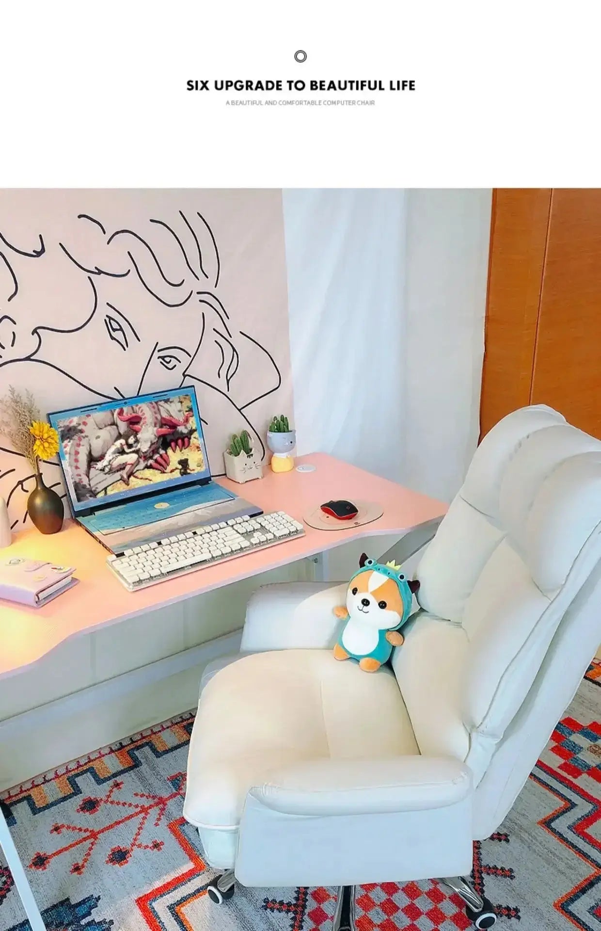 Computer chair household swivel chair study office sedentary boss chair reclining e-sports sofa chair live soft seat