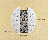 Modern simplicity Ceramic Vase Hand Inlaid Drill plating White/silver  Arrangement Flower Art Vases wedding home decoration