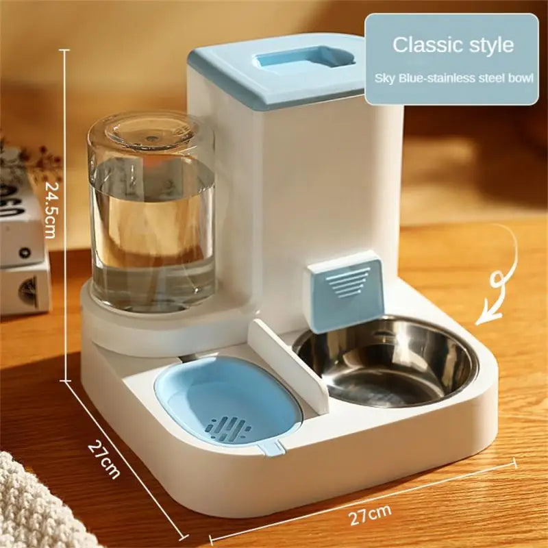 Automatic Cat Dog Feeder Drinking Fountain Water Dispenser Auto Food Bowl Pet Supplies For Dogs Cats
