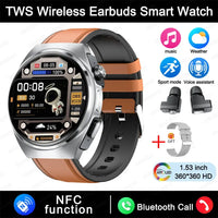 For Xiaomi New 2 in 1 Smart Watch With Earbuds Smartwatch TWS Bluetooth Earphone Heart Rate Blood Pressure Monitor Sports Watch