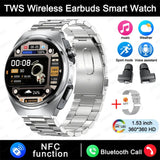 For Xiaomi New 2 in 1 Smart Watch With Earbuds Smartwatch TWS Bluetooth Earphone Heart Rate Blood Pressure Monitor Sports Watch