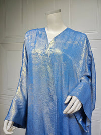 Shiny Party Abaya Ramadan Eid Batwing Satin Open Kimono Dubai Luxury Muslim Damen Abayas For Women Kaftan Dress Islamic Clothing