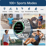 GPS Tracker NFC Smart Watch For Huawei Xiaomi Smart Watch Men's Steel Band AI Voice Smart Watch AMOLED HD Screen Bluetooth Call