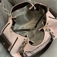 Vintage Letter Y2k Handbag Women Gothic Large Capacity Casual Crossbody Bag Purse Female Harajuku Aesthetic The Tote Bag