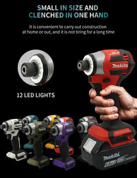 Makita DTD173 18V 1800rpm Cordless Impact Driver 180 N.m Brushless Motor Electric Drill Wood/Bolt/T-Mode for Multifunction Tool
