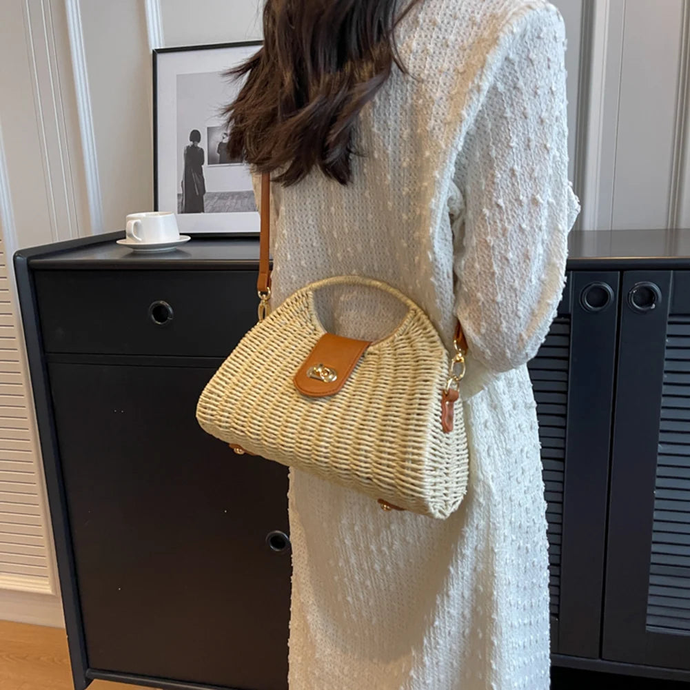 Summer Woven Shell Tote