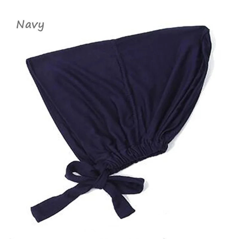 Muslim Inner Cap Hijab For Women Solid Underscarf Hijab Undercap Scarf Turban Hat Islamic Muslim Hijabs Ready To Wear Headcover