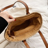 Summer Straw Beach Tote