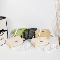 Women Designer Bag One Shoulder Crossbody Bags Fashion Straw Woven Summer Bohemia Beach Bag Small Solid Mobile Phone Coin Purse